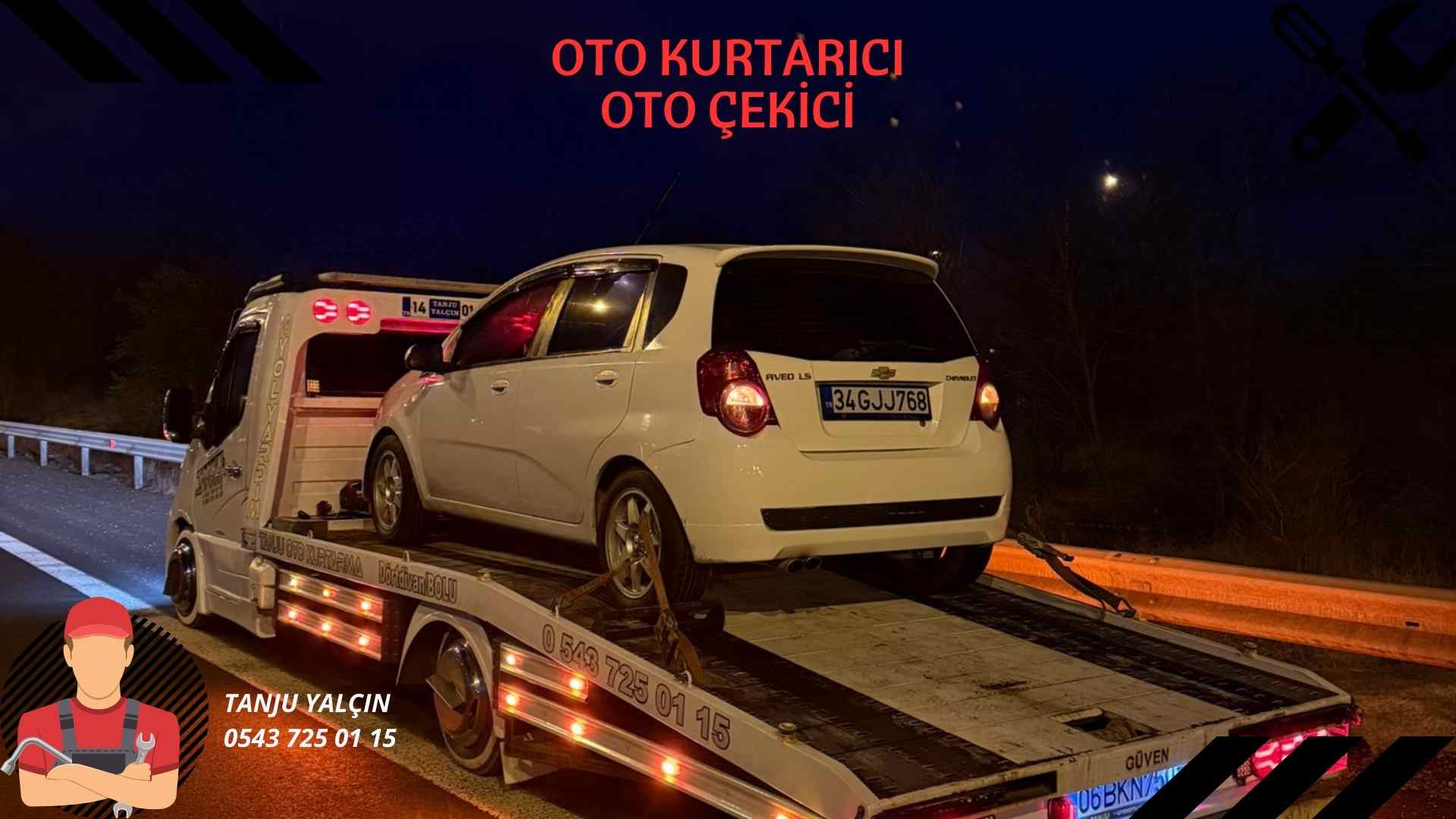 Gerede’den İstanbul Gaziosmanpaşa’ya Oto Çekici Hizmeti