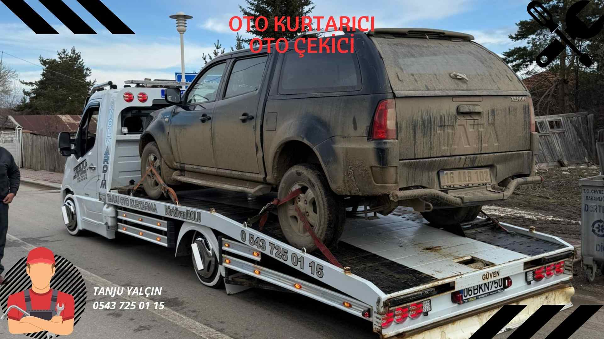 Dörtdivan’dan Eskişehir Büyük Sanayi Sitesi’ne Araç Çekici Hizmeti